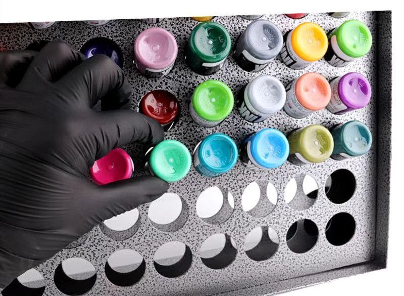 סטנד לבקבוקי צבע - 98 חורים